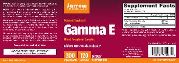 Jarrow Formulas Gamma E 300 mg - supplement