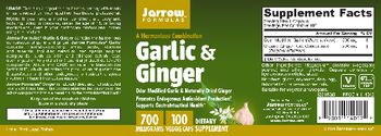 Jarrow Formulas Garlic & Ginger - supplement