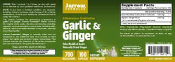 Jarrow Formulas Garlic & Ginger - supplement