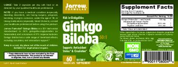 Jarrow Formulas Ginkgo Biloba 50:1 - supplement