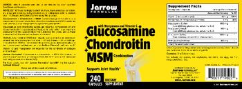 Jarrow Formulas Glucosamine + Chondroitin + MSM Combination - supplement