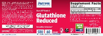 Jarrow Formulas Glutathione Reduced 500 mg - supplement