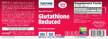 Jarrow Formulas Glutathione Reduced 500 mg - supplement