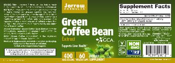 Jarrow Formulas Green Coffee Bean Extract 400 mg - supplement
