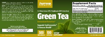 Jarrow Formulas Green Tea 500 mg - supplement