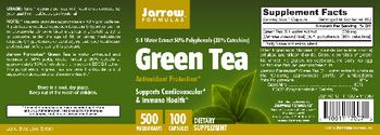 Jarrow Formulas Green Tea 500 mg - supplement