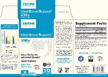 Jarrow Formulas Ideal Bowel Support 299v - probiotic supplement
