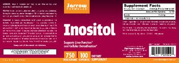 Jarrow Formulas Inositol 750 mg - supplement