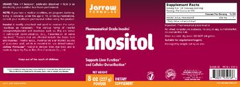 Jarrow Formulas Inositol - supplement