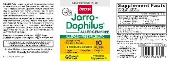 Jarrow Formulas Jarro-Dophilus Allergen-Free - probiotic supplement