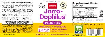 Jarrow Formulas Jarro-Dophilus + FOS - probiotic supplement