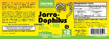 Jarrow Formulas Jarro-Dophilus + FOS Powder - probiotic supplement