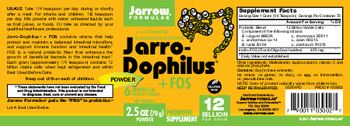 Jarrow Formulas Jarro-Dophilus + FOS Powder - probiotic supplement