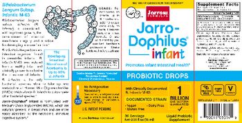 Jarrow Formulas Jarro-Dophilus Infant Probiotic Drops - liquid probiotic supplement