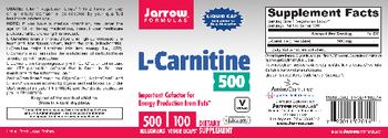 Jarrow Formulas L-Carnitine 500 mg - supplement