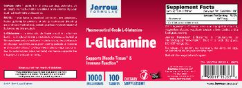 Jarrow Formulas L-Glutamine 1000 mg - supplement