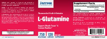 Jarrow Formulas L-Glutamine 750 mg - supplement