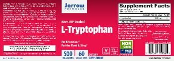 Jarrow Formulas L-Tryptophan 500 mg - supplement