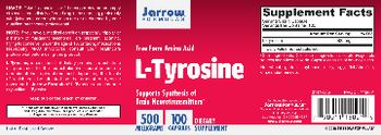 Jarrow Formulas L-Tyrosine 500 mg - supplement