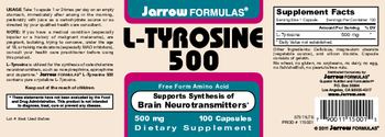Jarrow Formulas L-Tyrosine 500 - supplement