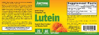 Jarrow Formulas Lutein - supplement