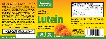 Jarrow Formulas Lutein 20 mg - supplement