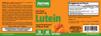 Jarrow Formulas Lutein 20 mg - supplement