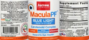 Jarrow Formulas MaculaPF - supplement