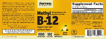 Jarrow Formulas Methyl B-12 1000 mcg Lemon Flavor - supplement