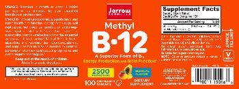Jarrow Formulas Methyl B-12 2500 mcg Tropical Flavor - supplement