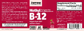 Jarrow Formulas Methyl B-12 Cherry Flavor 5000 mcg - supplement
