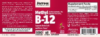 Jarrow Formulas Methyl B-12 Cherry Flavor 5000 mcg - supplement