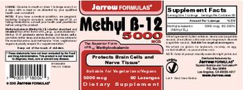 Jarrow Formulas Methyl B-12  Cherry Flavor 5000 mcg - supplement