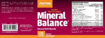 Jarrow Formulas Mineral Balance - supplement