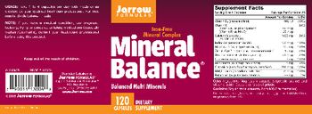 Jarrow Formulas Mineral Balance - supplement