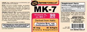 Jarrow Formulas MK-7 90 mcg - supplement