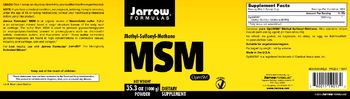 Jarrow Formulas MSM Powder - supplement