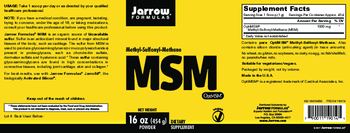 Jarrow Formulas MSM Powder - supplement