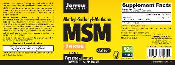 Jarrow Formulas MSM Powder - supplement