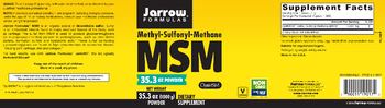 Jarrow Formulas MSM Powder - supplement