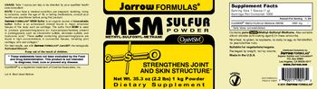 Jarrow Formulas MSM Sulfur Powder - supplement
