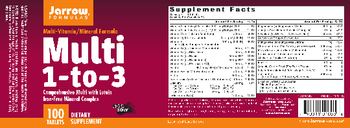 Jarrow Formulas Multi 1-to-3 - supplement