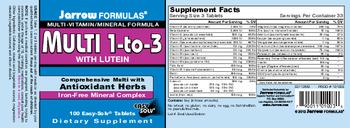 Jarrow Formulas Multi 1-to-3 with Lutein - supplement