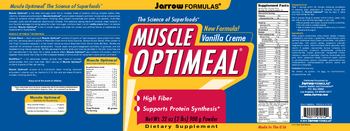 Jarrow Formulas Muscle Optimeal Vanilla Creme - supplement