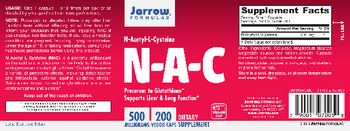 Jarrow Formulas N-A-C 500 mg - supplement