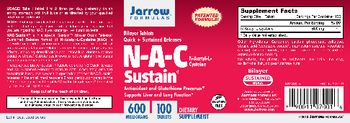 Jarrow Formulas N-A-C Sustain 600 mg - supplement