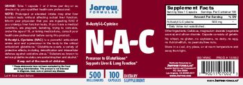 Jarrow Formulas N-A-C - supplement