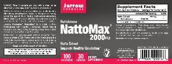 Jarrow Formulas NattoMax 2000 FU 100 mg - supplement