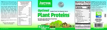 Jarrow Formulas Optimal Plant Proteins Powder - protein powder