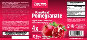 Jarrow Formulas PomeGreat Pomegranate - polyphenol supplement